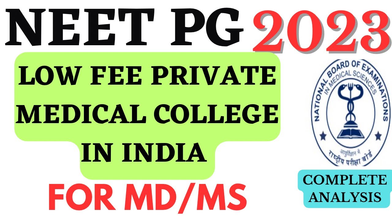 Neet pg 2023🔥Low budget medical college for md/ms #neetpg2023#neetpg