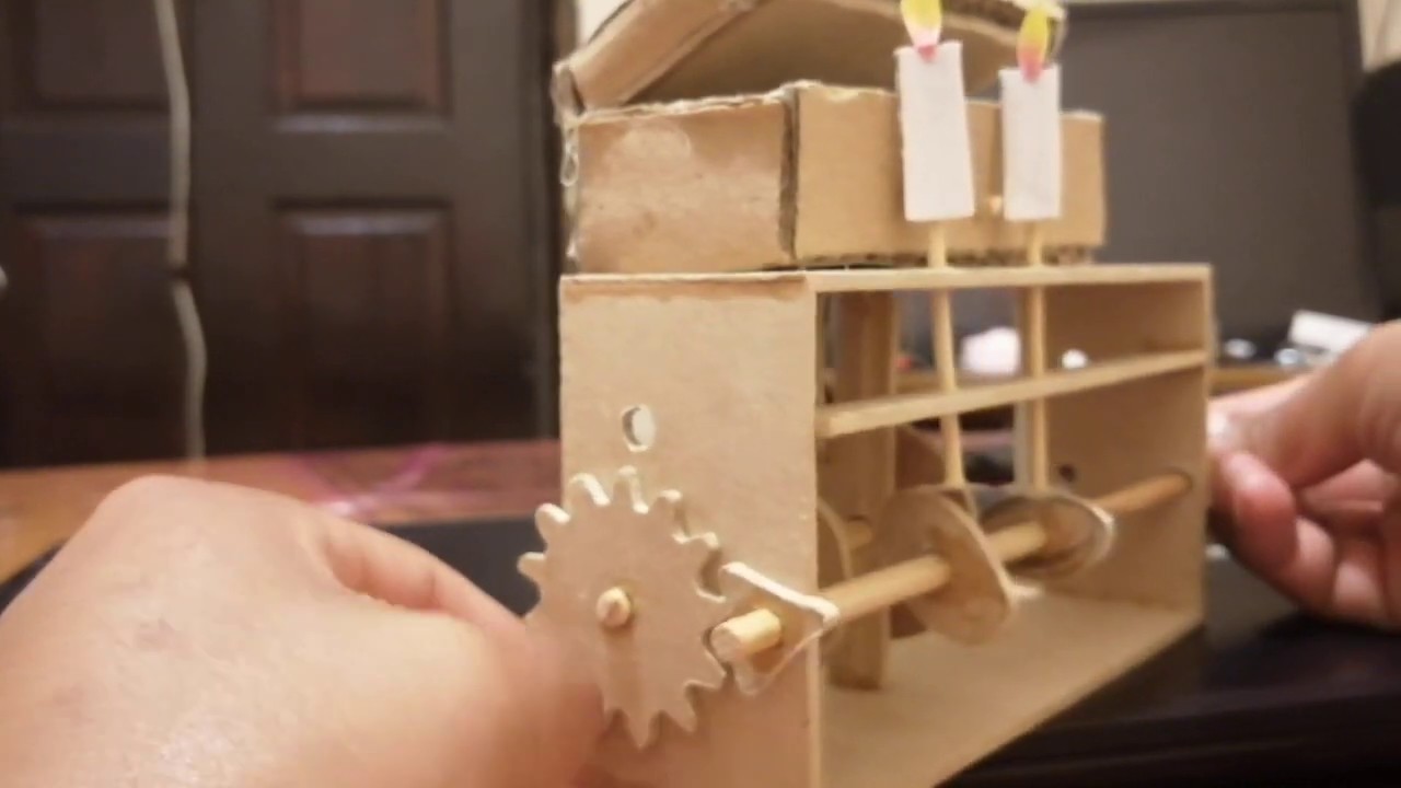 automata utilizando engranes y levas
