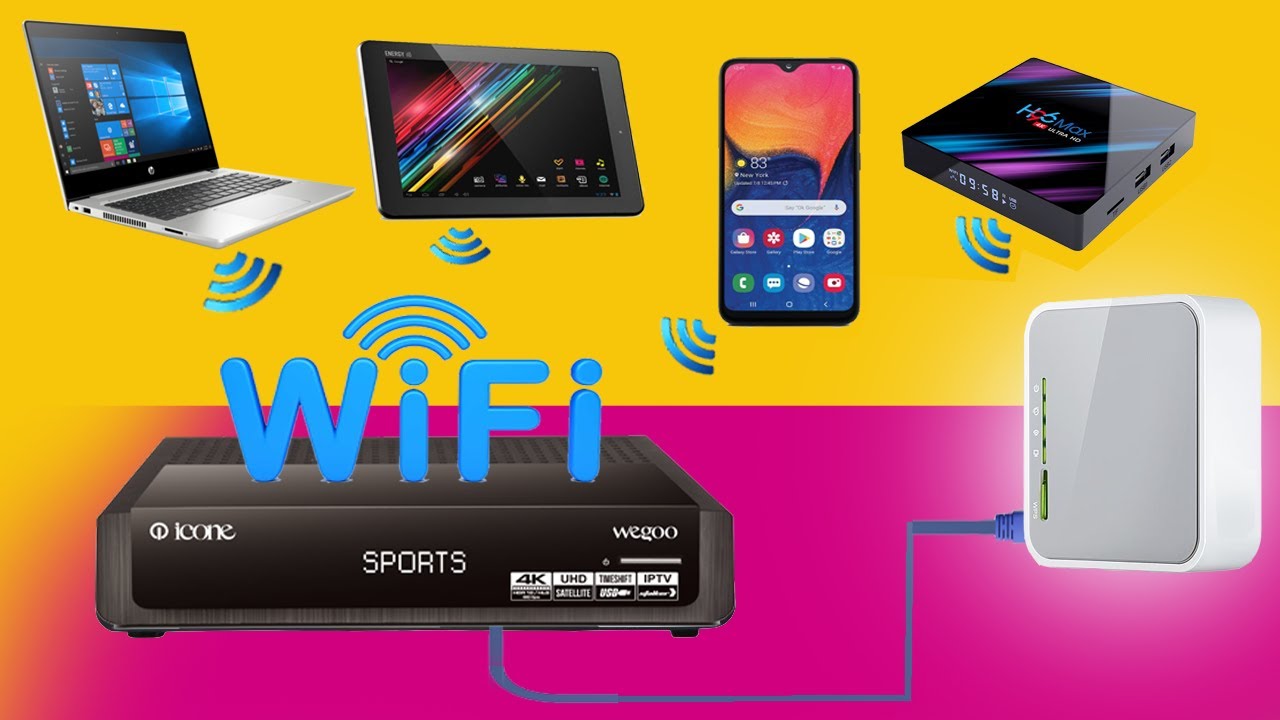 طريقة  توزيع إشارة  واي فاي بالمنزل بواسطة جهاز ICONE WEGOO