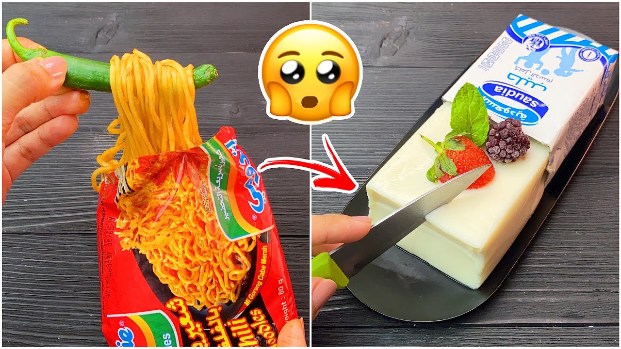 جربت أغرب طبخات المشتركين بمكون واحد 😱!! حولت الحليب الى جيلي ! 🥛