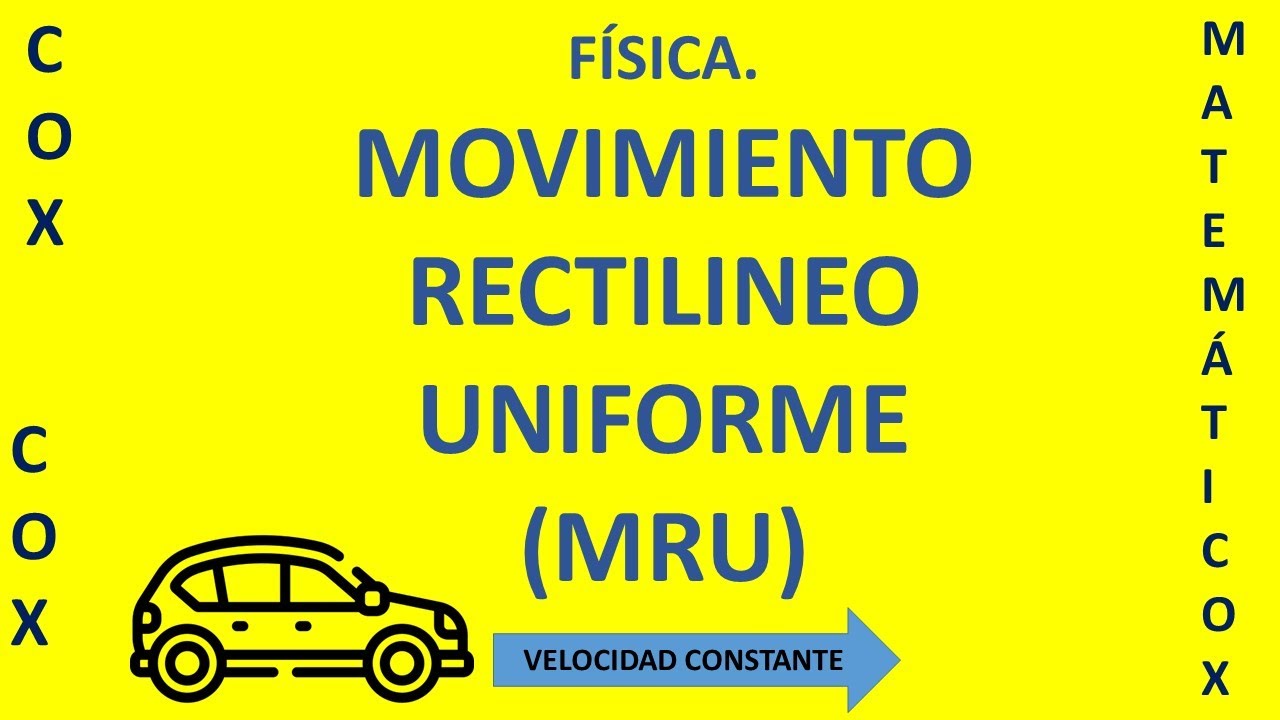 84)   MOVIMIENTO RECTILINEO UNIFORME