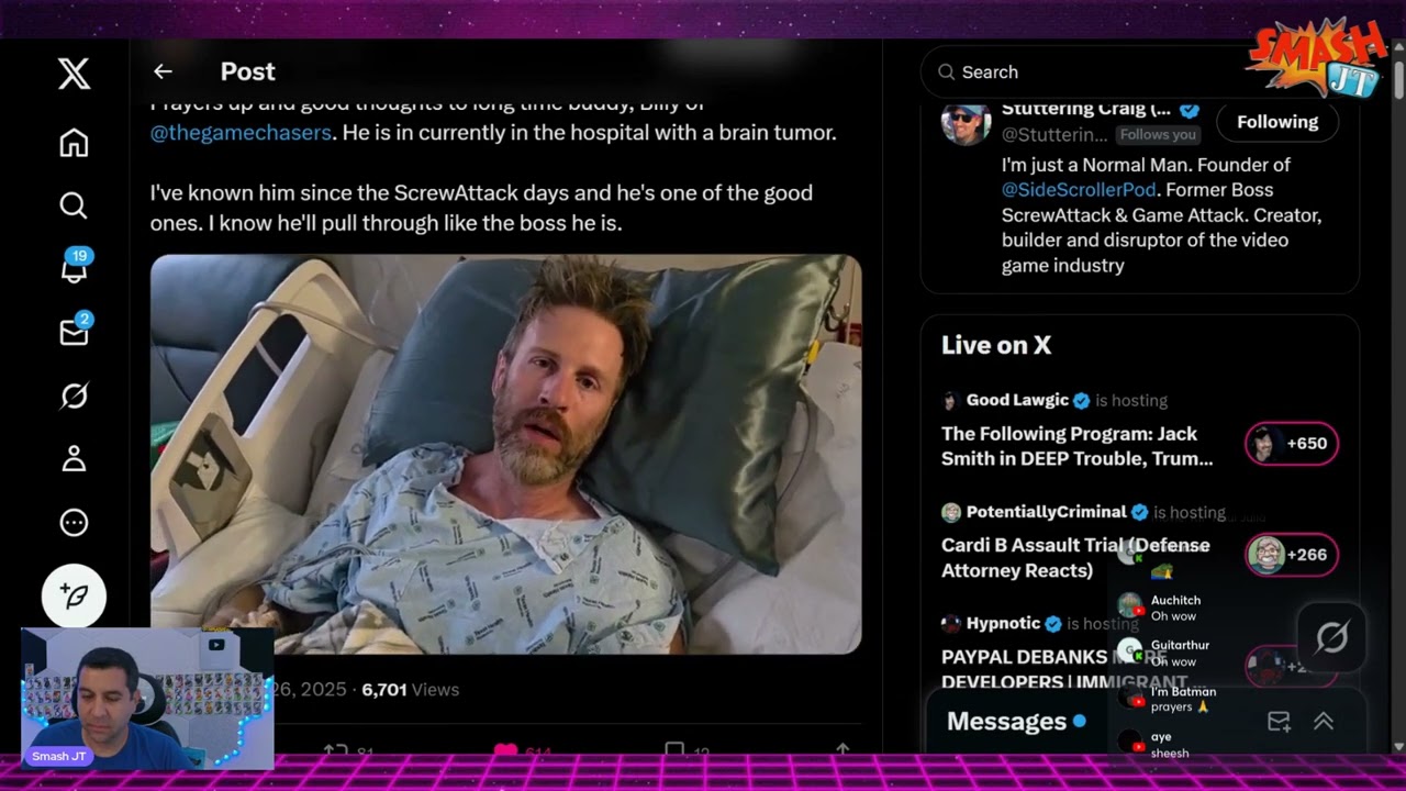 Sending Love & Support to Billy From The Game Chasers
