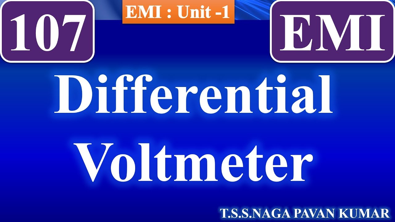 EMI107 - Differential DC/AC Voltmeters
