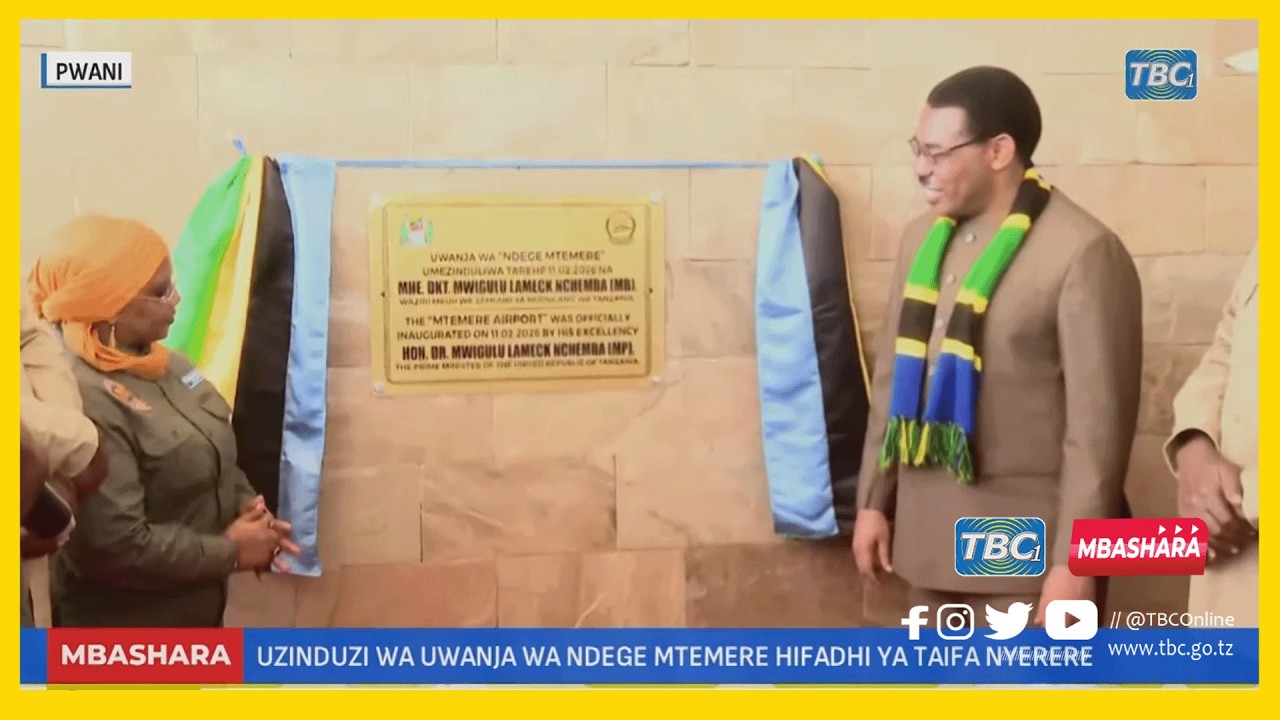 🔴#TBCLIVE: UZINDUZI WA UWANJA WA NDEGE MTEMERE HIFADHI YA TAIFA NYERERE