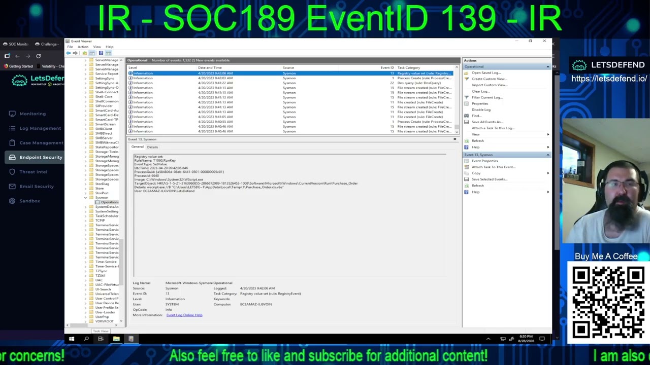 IR &mdash; SOC189 &mdash; Обнаружено подозрительное поведение VBScript