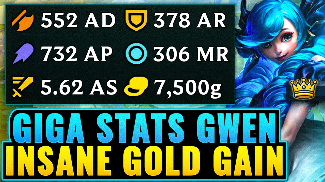5.62 Attack Speed Giga Stat Gwen: Insane Cash Outs into BIG Stats | League Arena Gameplay