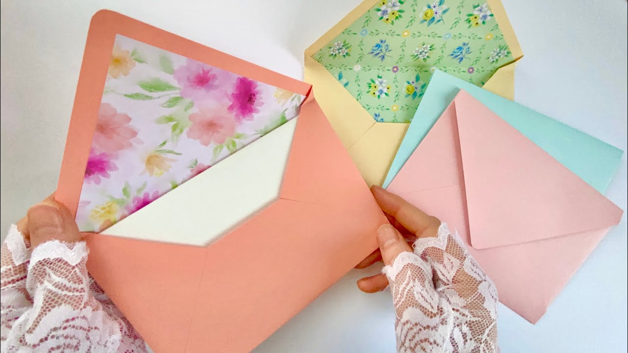 A4用紙で作る封筒（＋デザペ）の作り方／How to make Envelope made from A4 size paper