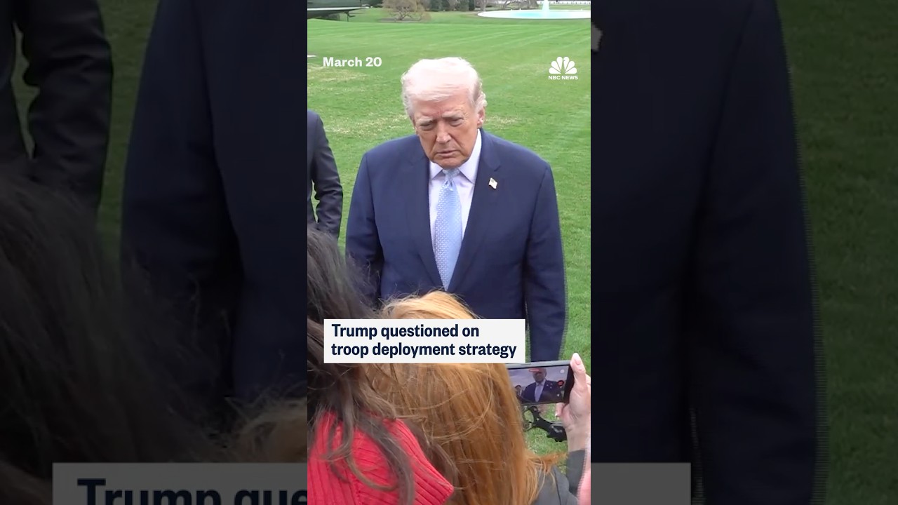 Trump questioned on troop deployment strategy