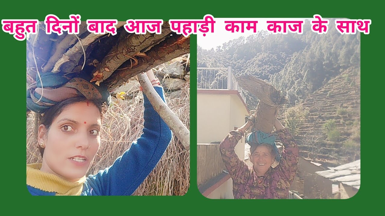 बहुत दिनों बाद फिर से वही पहाड़ी कामकाज|| घर आकर एक अलग सुकून||pahadi lifestyle Vlog Pokhriyal Vlog 