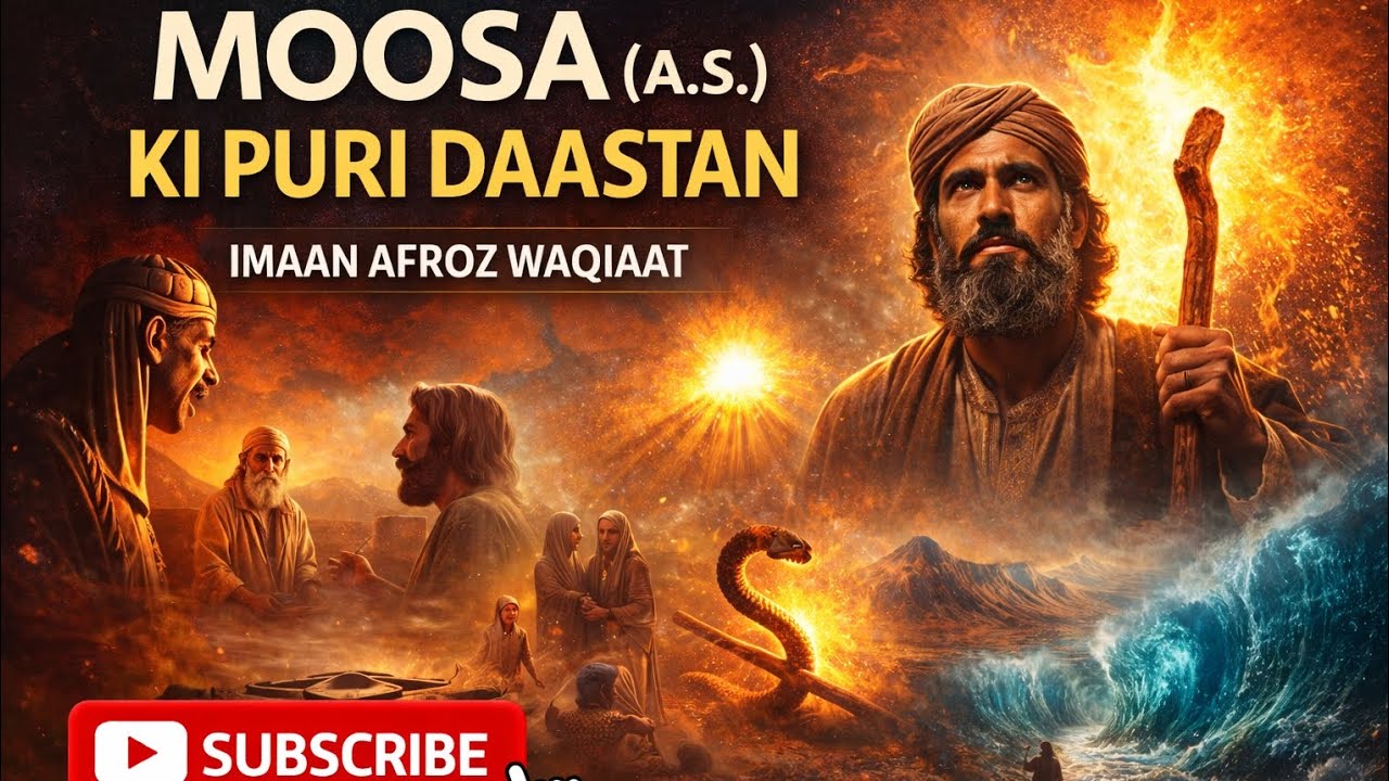 Hazrat Musa A.S Ki Zindagi Ka Pura Waqia | Samandar Ka Mojza | Islamic Story in Urdu