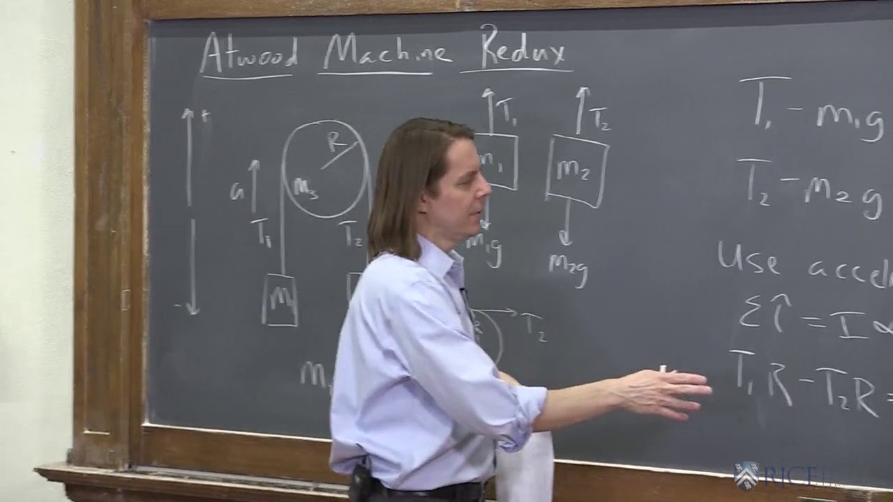 PHYS 101 | Крутящий момент 5 — машина Atwood