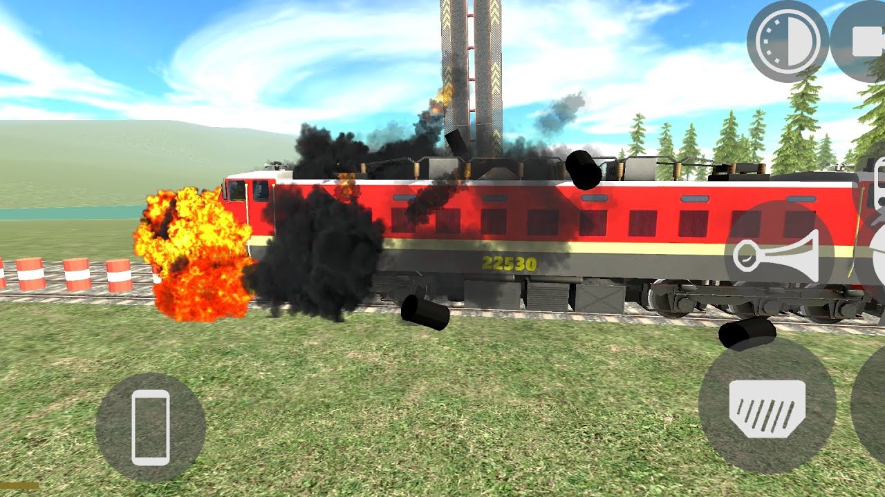 Franklin আজকে ট্রেন থেকে পড়ে গেছে  || Indian bike driving 3D  #game 