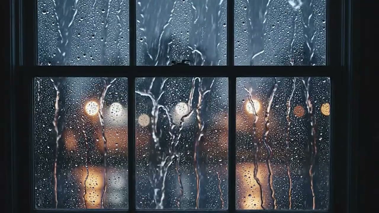 Soothing Rain Outside Window 🌧️ Sleep Instantly, Calm Mind & Body All Night Long