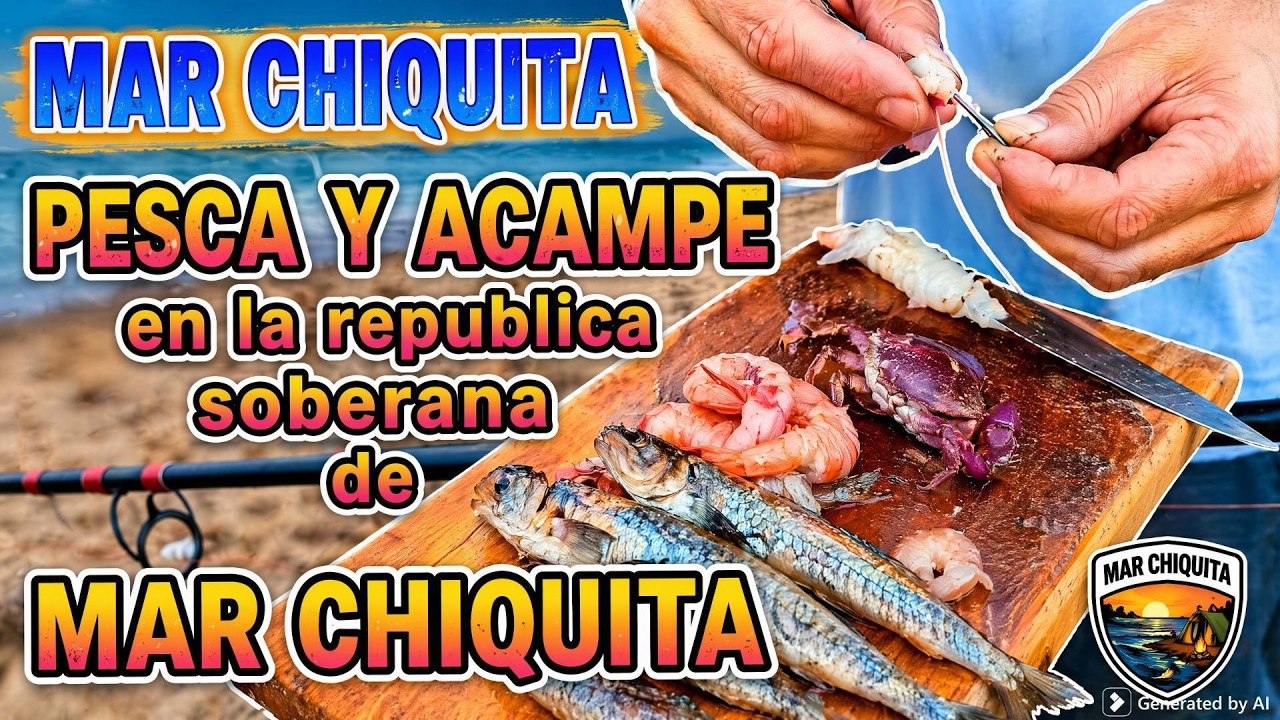 ACAMPAMOS Y PESCAMOS EN LA REPUBLICA  SOBERANA DE MAR CHIQUITA