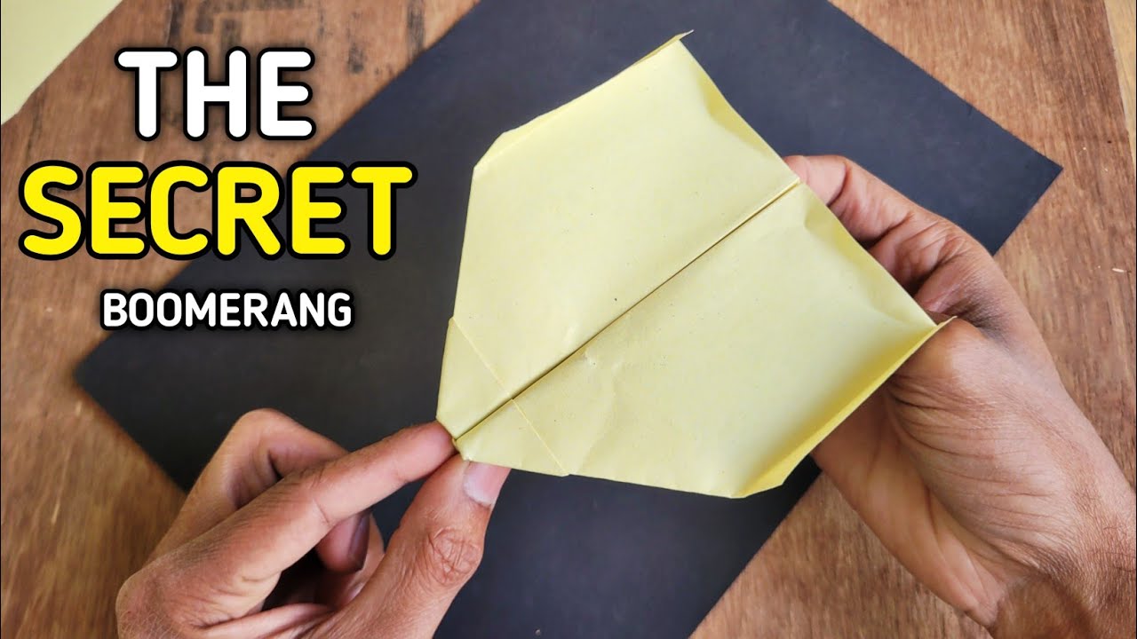 The Secret Fold That Makes a Paper Airplane Return ✈️ | Easy Folding Tutorial