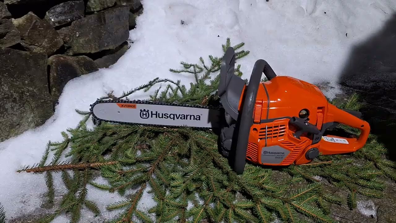 Chainsaw Husqvarna 445S 🇸🇪 NEW MODEL 💯🔥 #kettens&auml;ge #l&aacute;ncfűr&eacute;sz #gardenandforest 