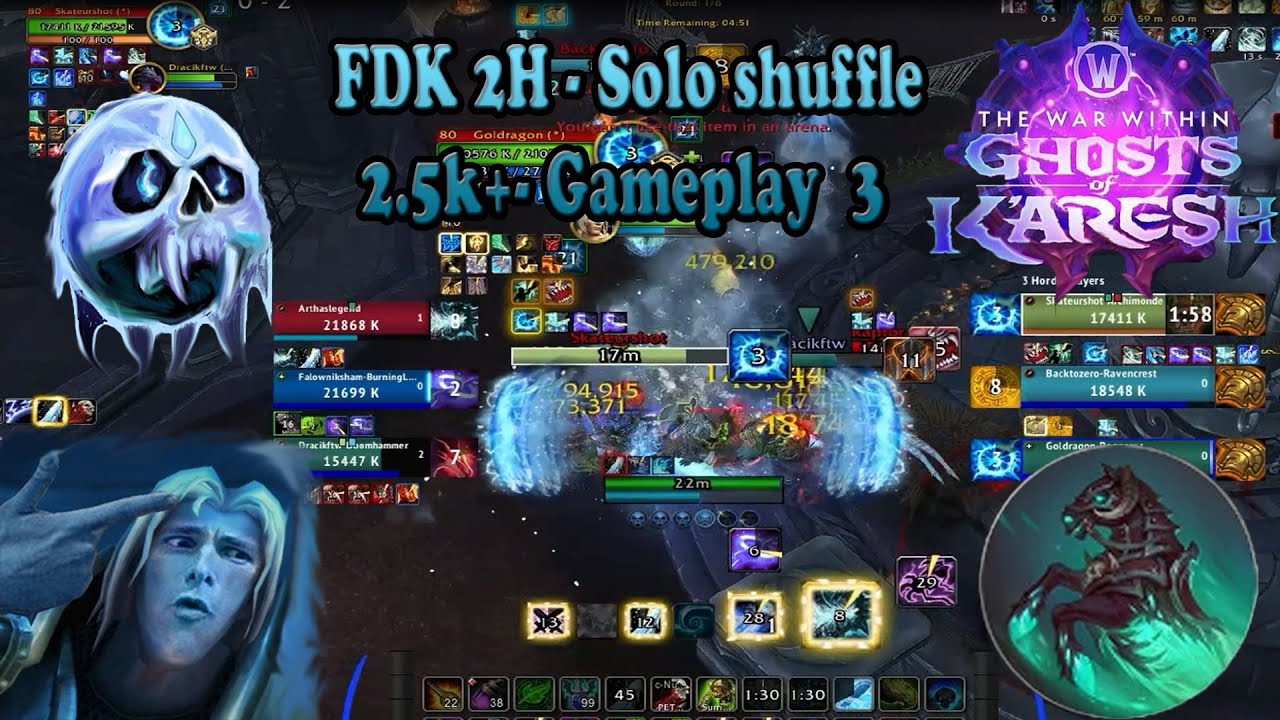 Frost Death Knight (FDK) 2.5k+ — Соло, случайный геймплей 3