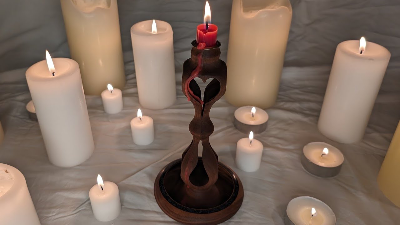 woodturning an inside-out candlestick holder