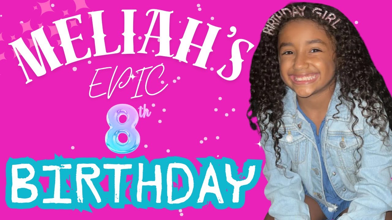 Meliah's Epic 8th Birthday! 🎁 Lots of Surprises, Glam Nails & Trampoline Park Fun!