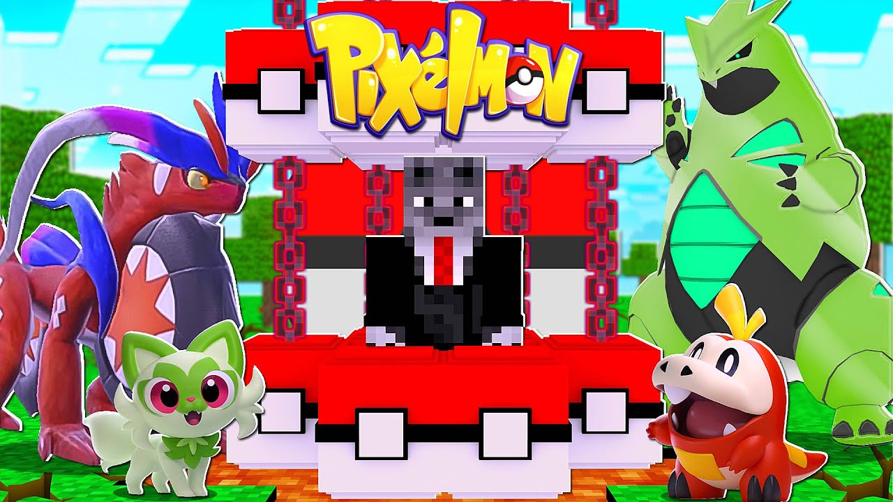 Meus amigos EXCLUIRAM meu POKEMON INICIAL e então eu fiz VINGANÇA com POKÉMON do FUTURO no minecraft