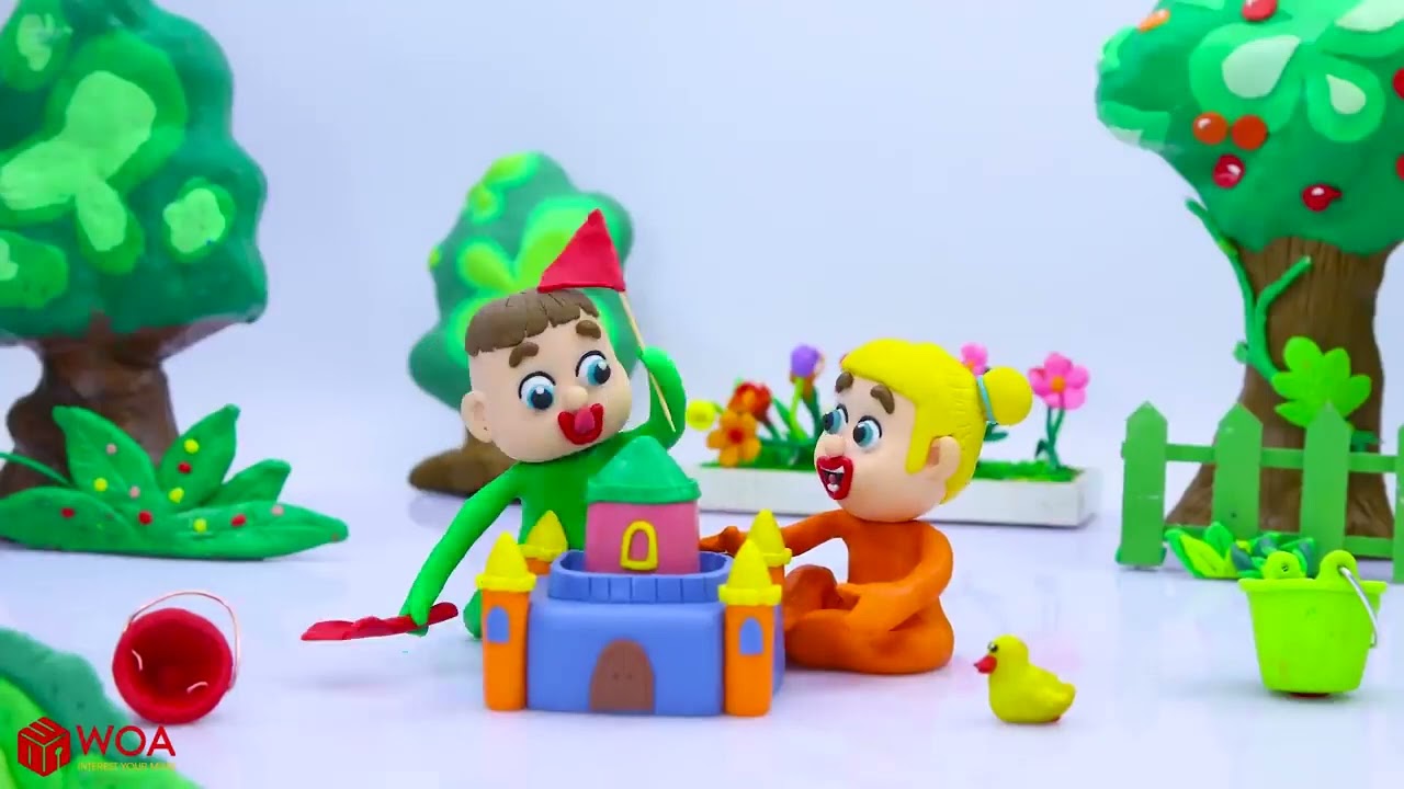 SUPERHERO BABY WILD TIGER AND BEAR 💖 Play Doh Cartoons Animation