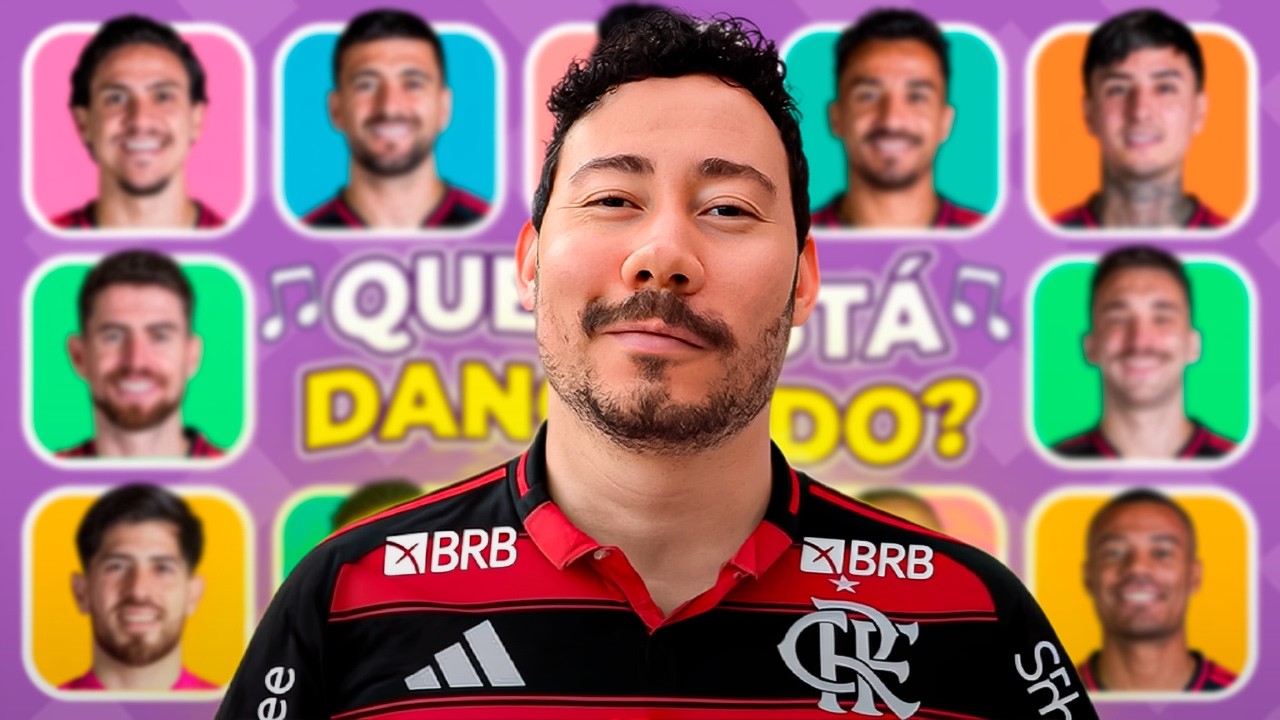 🔴⚫ ADIVINHE QUEM ESTÁ DANÇANDO 🔥💃 Edição: Jogadores do FLAMENGO - Quiz de Futebol