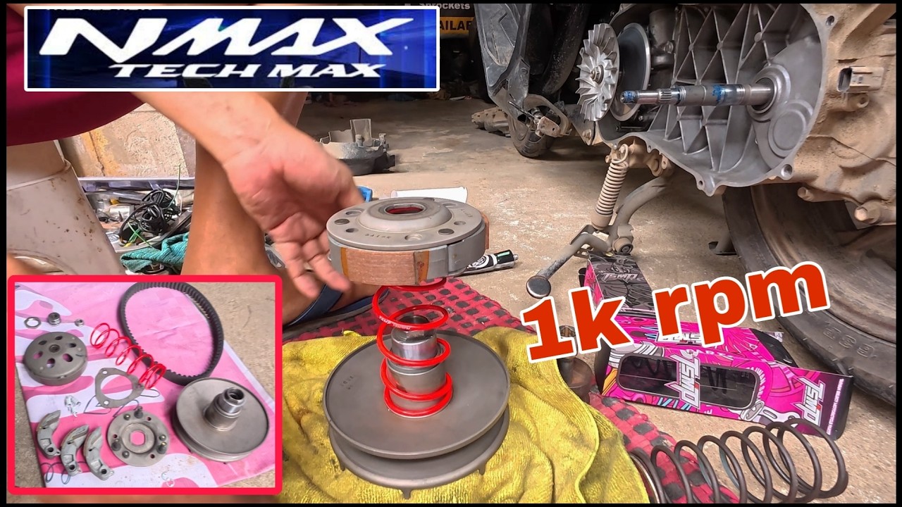 Budget CVT Set sa Nmax Techmax | 1000rpm Center Spring | Philippines