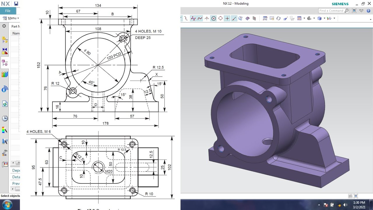 #NX CAD #PUMP HOUSING