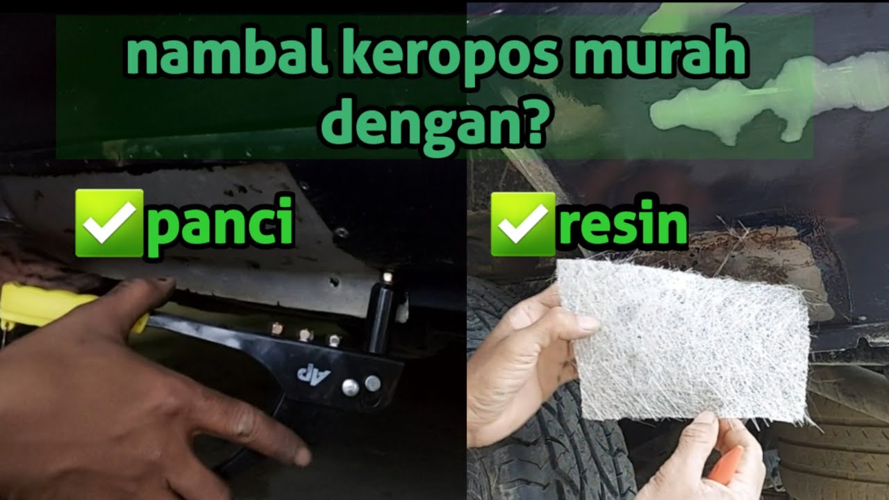 Restorasi sendiri isuzu panther versi lowbudget, nambal kropos dengan panci dan resin #part1