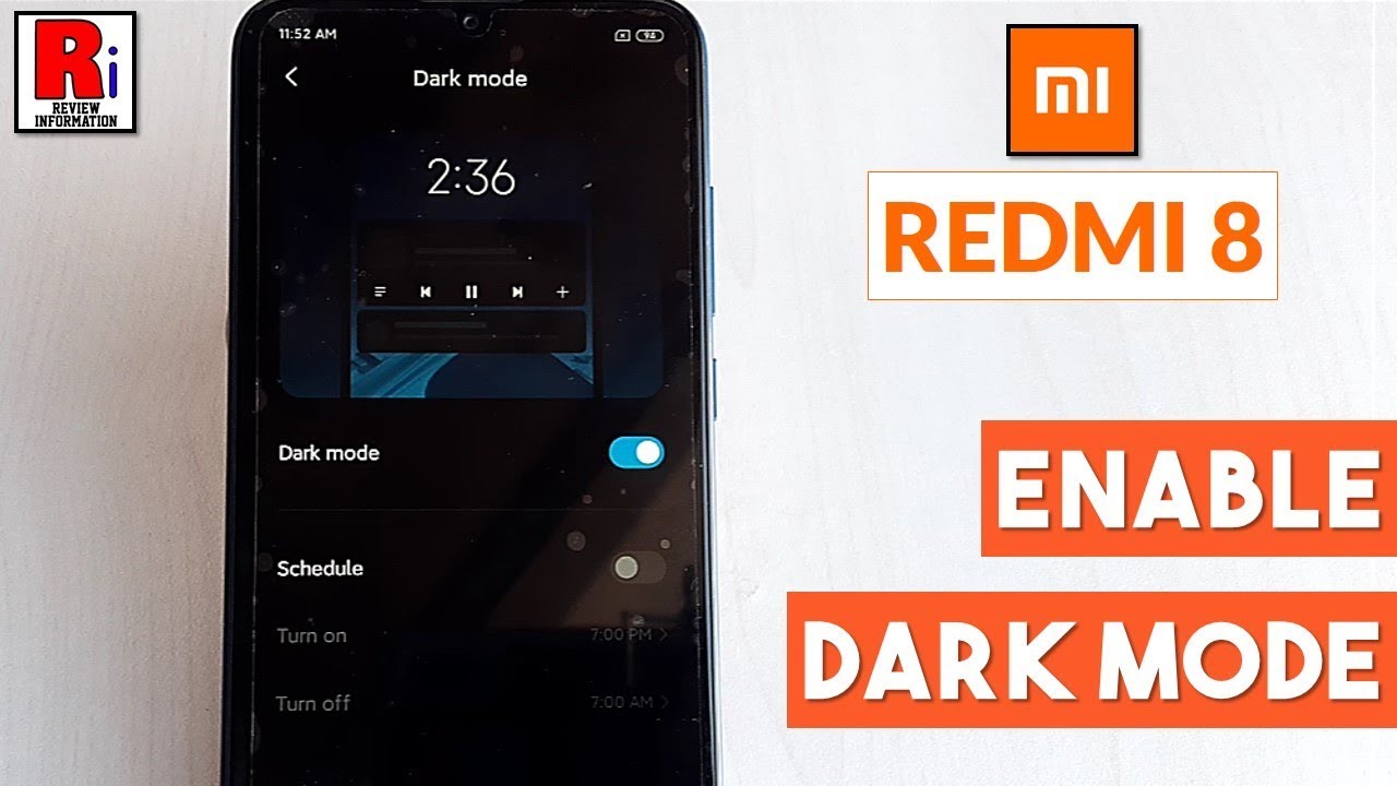 How To Enable Dark Mode In Xiaomi Redmi 8