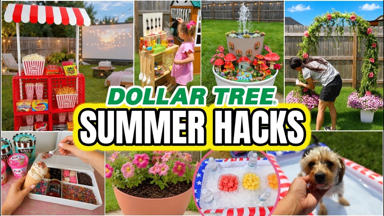 20 гениальных лайфхаков из Dollar Tree, которые полностью преобразят ваш патио! (Потрясающие летн...
