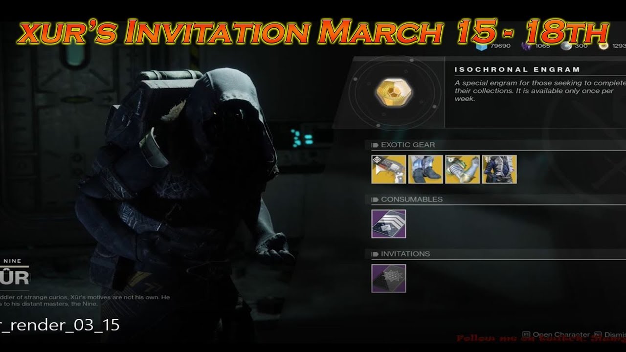 Destiny 2 Xur's Invitation (Xur Bounties)