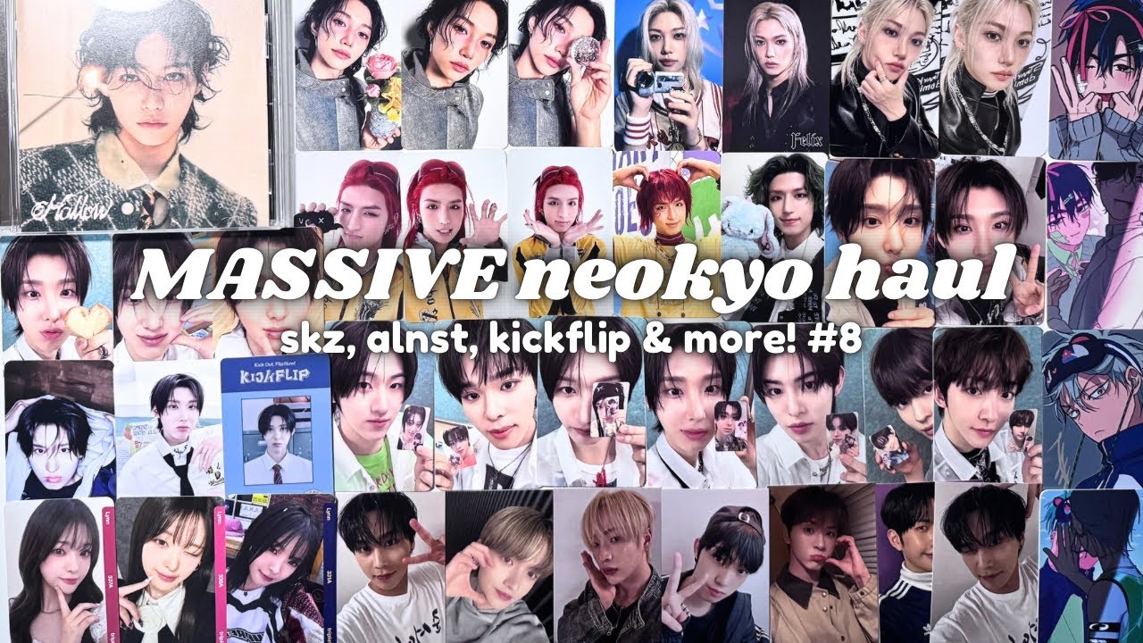 My last neokyo haul… #8 ft. straykids, triples, kickflip & more!
