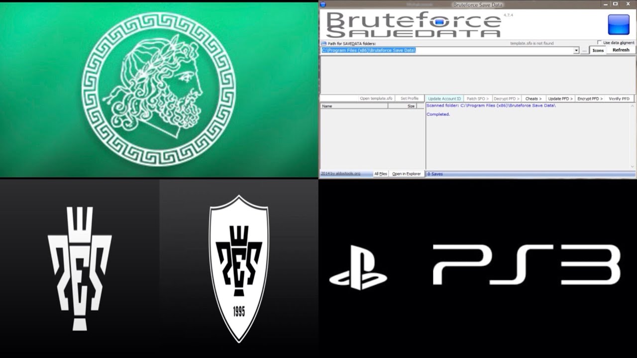 PS3-Tutorial como cambiar la región a save datas de la saga pes con apollo y bruteforce
