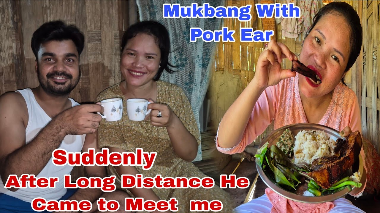After Long time Azmain Milne Aaya// Mukbang With Pork Ear 👂//#arunachalvlogs 