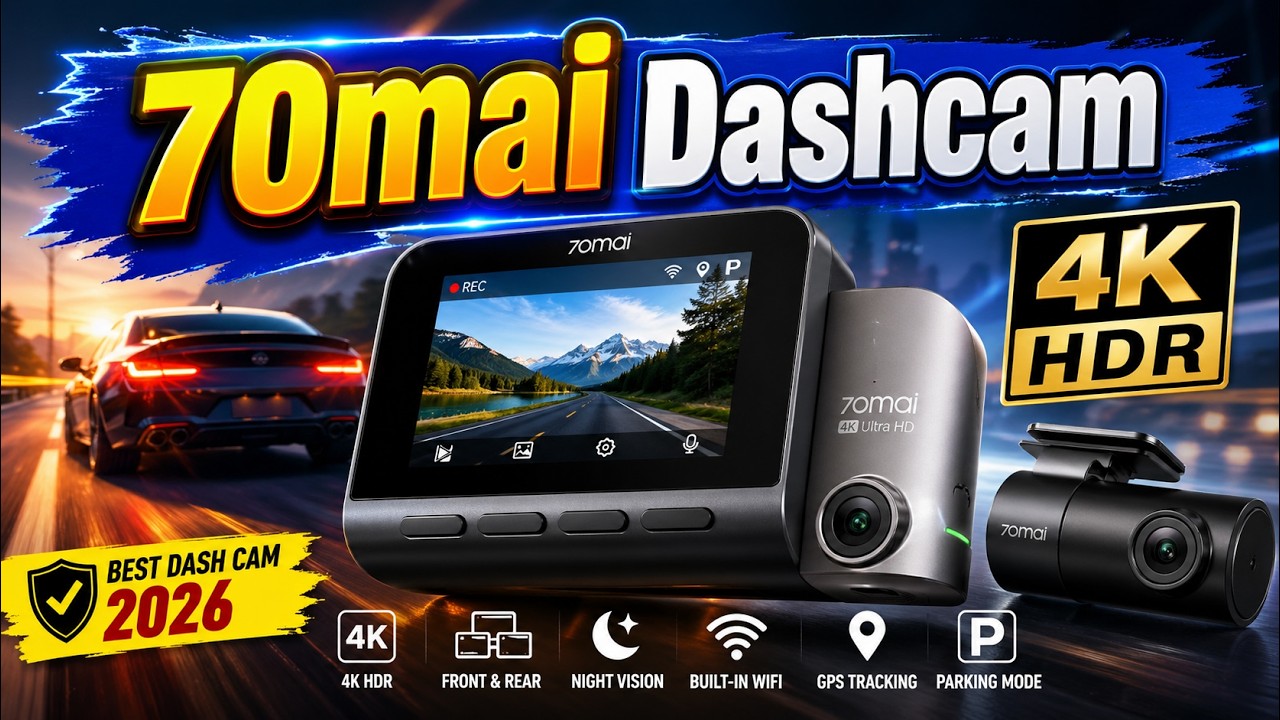 70mai A800SE Dashcam Review 🔥 4K HDR Front & Rear Camera | Best Car Dash Cam 2026