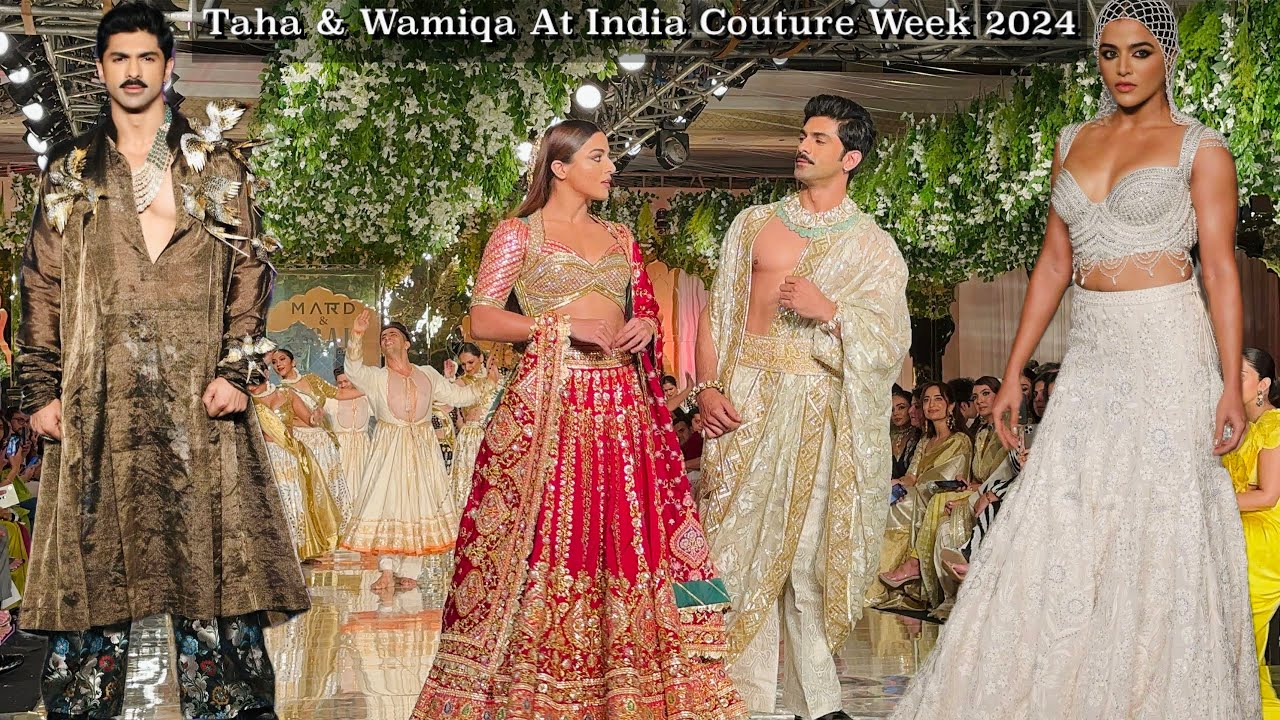 Taha Shah & Wamiqa Gabbi Turn Showstoppers for Abu Sandeep on Day 1 of India Couture Week 2024