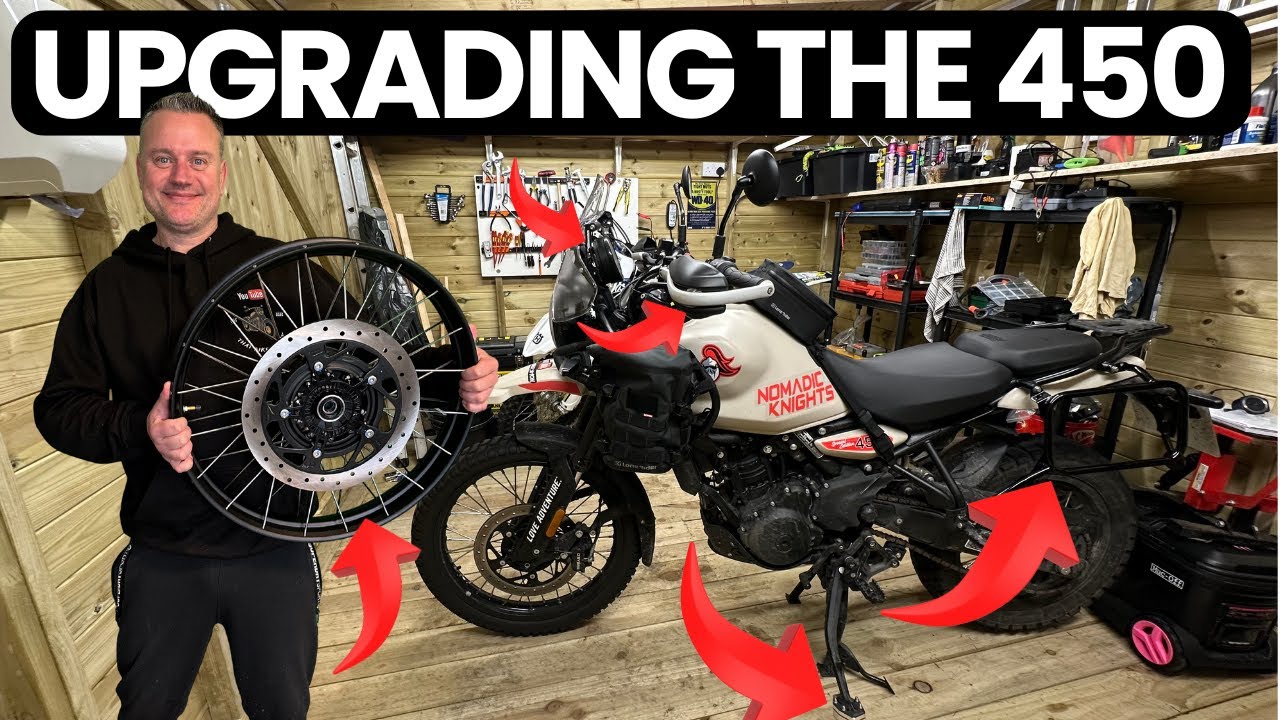 Upgrading the Royal Enfield Himalayan 450! Fitting Hand Guards, Pannier Racks & More