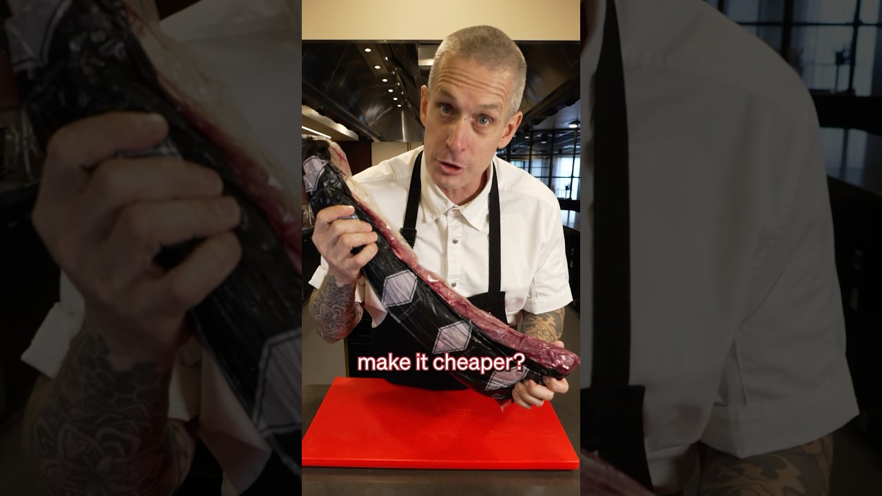 Как разделать целое филе говядины.