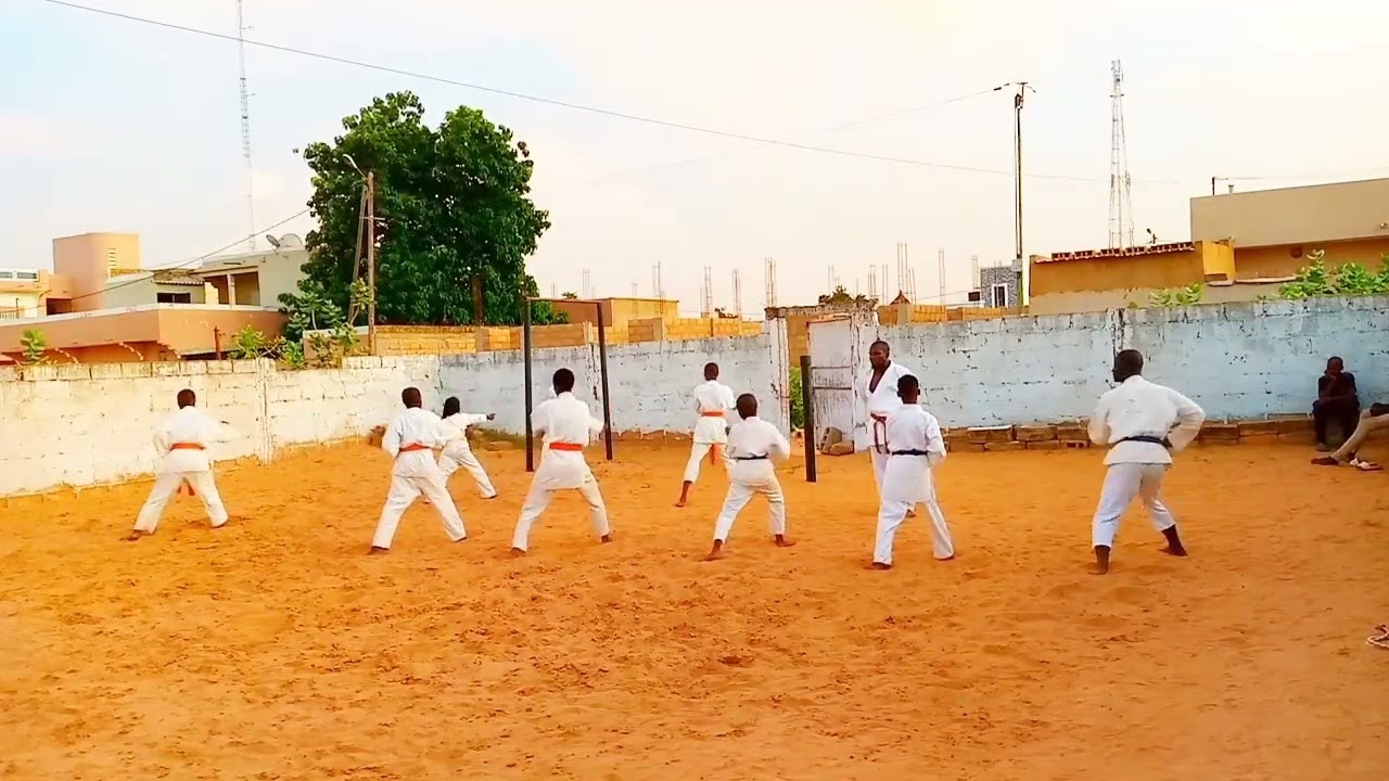 Kihon karaté shotoken.