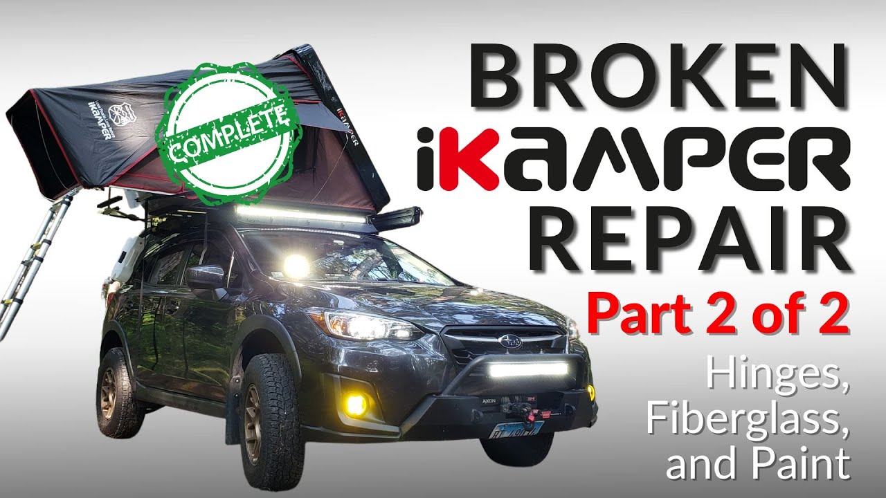 Broken iKamper Repair (PART 2) - Hinge & Fiberglass Repair