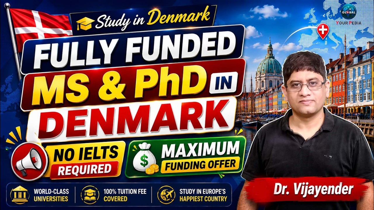 Fully Funded Scholarships in Denmark 2027 | MS & PhD | Study in Denmark Without IELTS