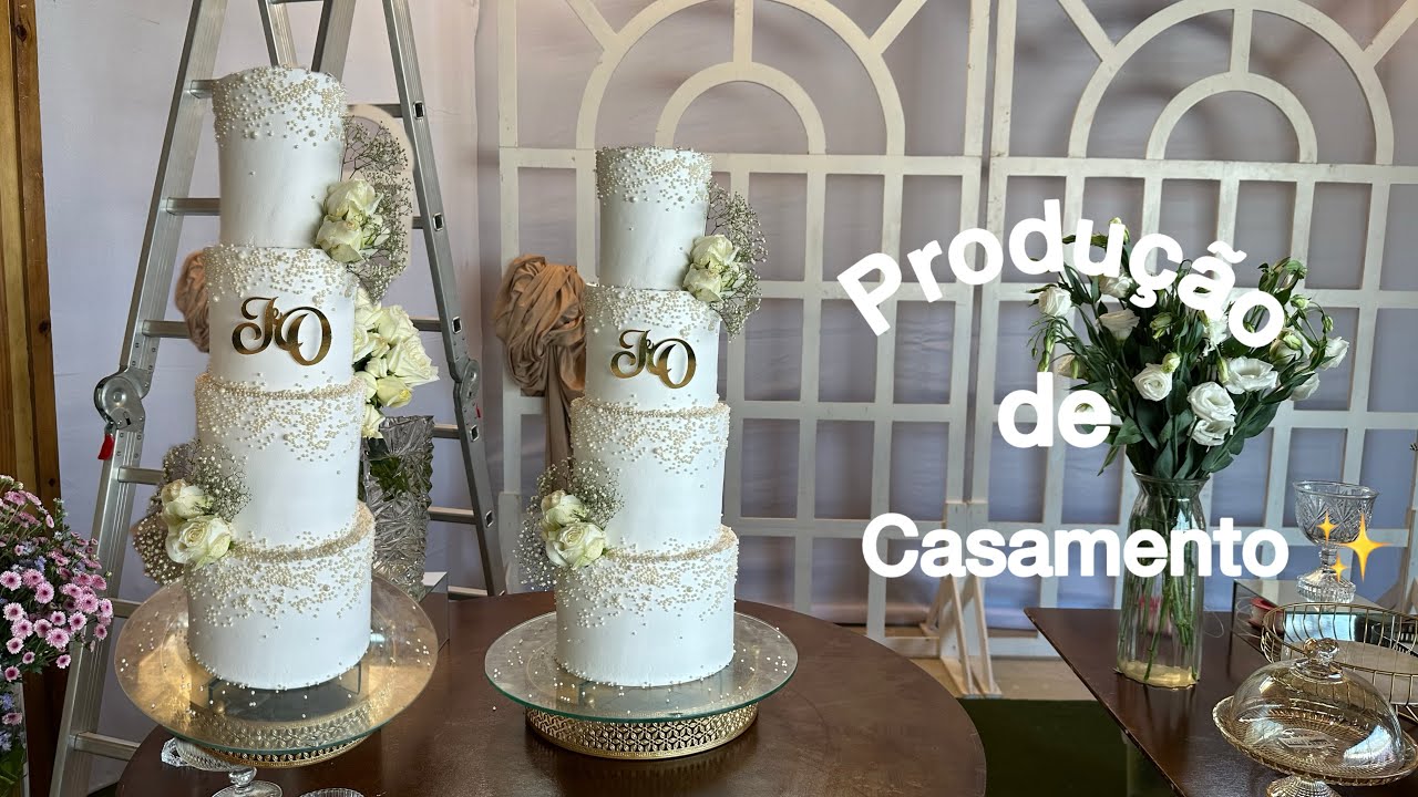 Decorando no local da festa / bolo de casamento ✨