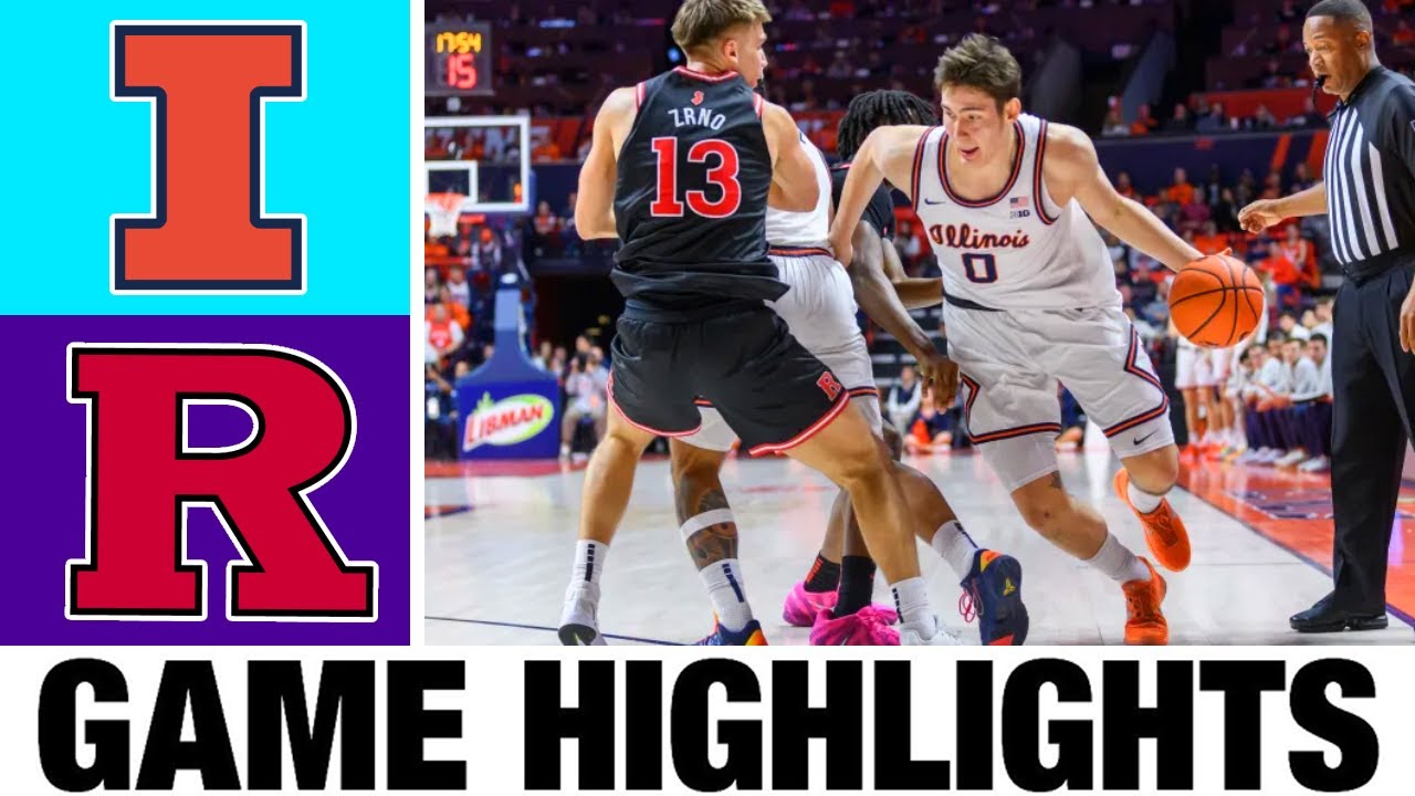 #16 Illinois vs Rutgers Highlights | Men's Basketball | College Basketball 2025