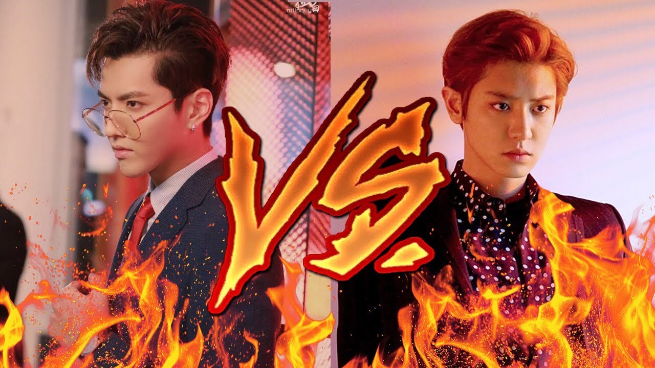 EXO CHANYEOL VS KRIS WU (RAP BATTLE  2017)