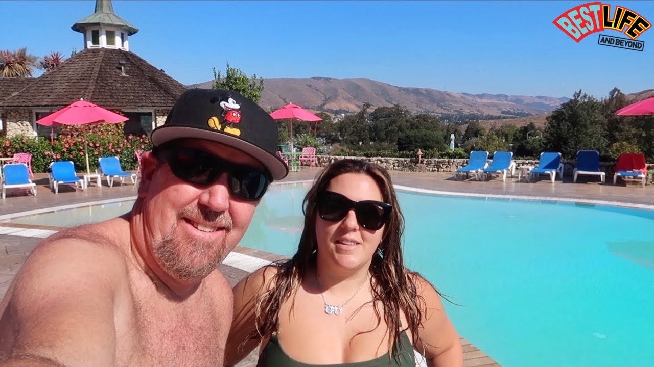Day 2 Madonna Inn! New Pink Room Called “What’s Left” Tour, Amazing Pool & The Steakhouse Dinner!