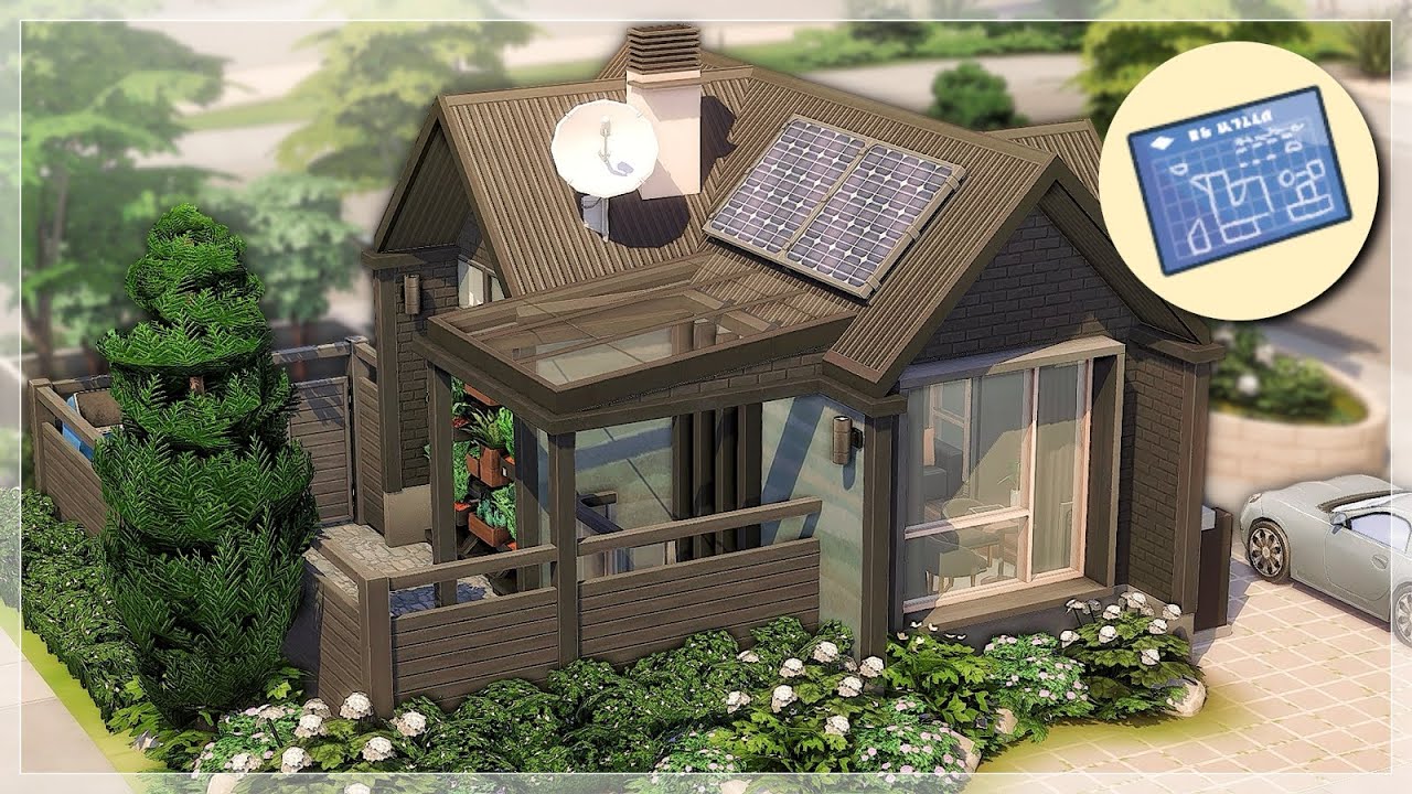 eco micro home ♻️🌿 | the sims 4 speedbuild