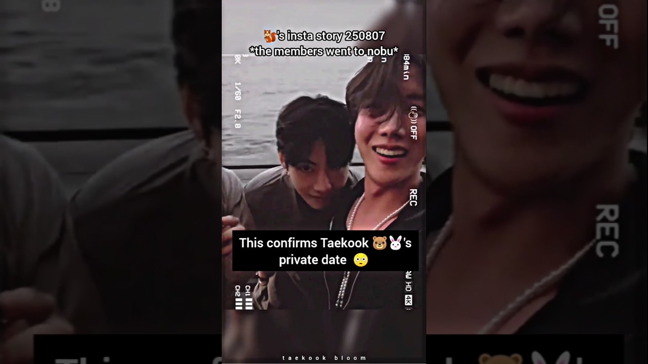 So, the private date rumor was real 😏🐻🐰‼️ #shorts #taekook