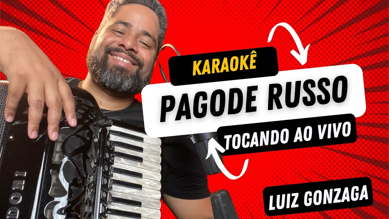 PAGODE RUSSO LUIZ GONZAGA (Karaokê) Léo Lima Sanfoneiro tocando ao vivo
