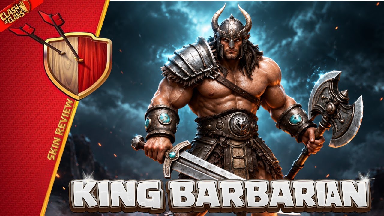 ⚔️ King Barbarian Skin Review | August 2026 | Clash of Clans | Clashflict 👑